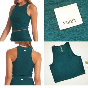 Vuori Women's Deep Teal Crop Top